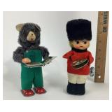 Wind-Up Bear With Book, Toy Soldier With Cymbals