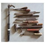 Hand Tools Including Files, Screwdrivers, Hammer