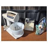 Hamilton Beach Mixer, Rival Can Opener, Sunbeam Ir