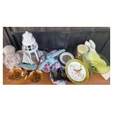 Decorative Plates, Figurines, Glass Bowls, Lantern