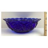 Cobalt Blue Scallop Edge Bowl