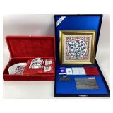 Kutahya Porselen Tea Set With Framed Tile