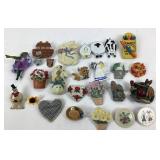 Decorative Pins With Animal, Floral Themes