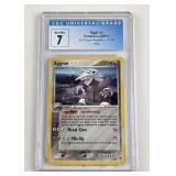 Pokemon Vintage Holographic Aggron Graded Near