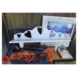 White Wood Shelf, 3M Filtrete Filters, Aquarium Gr