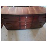 Wooden Dresser With Nine Drawers