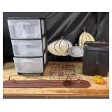 Storage Drawers, Candleholder, Pen+Gear Shredder