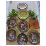 Varages Dinner Plates, Nature's Majestic Cats Coll
