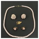 Jewelry Set: Necklace &  Pairs of Earrings