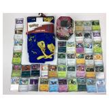 Pokemon Trading Cards, Tin , & New Med PJ Pants