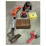 Craftsman Router, Black+Decker Trimmer, Spray Gun