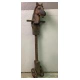 Antique Folk Art Painted Hobby Horse