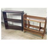 Wood shelf, vinyl record shelf
