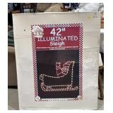 42 inch illuminated Santa decor in box