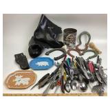 Jordan David Rubber Boots, Animal Tin Trays, Silve