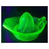 Green Uranium Glass Juicer