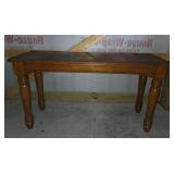 Wood Console Table With Turned Legs