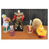 Narco Figurine, Japanese Doll, Clown Figurine +