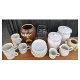 Fabri-Kal Mugs, Cookie Jar, Teapot, Canisters