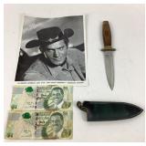 Vintage Stainless Pakistan Boot Dagger Knife Fixed