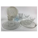 Pressed, Etched, And Cut Glass Tableware