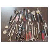 Hand Tools Including Wrenches, Screwdrivers, Plier