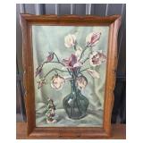 Harry Lane Magnolia Vase Print in Wood Frame