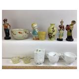 Hallï¿½s Bowl, Westmoreland Creamer, Shawnee Planter