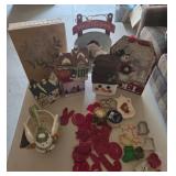 Christmas Decor, Ceramic Houses, Cookie Cutters