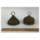 Brass Bells of Sarna India With Iron Clappers