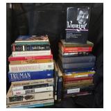 Books by Vonnegut, McCullough, Bob Woodward +