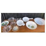 Glass Bowls, Floral Ceramic Bowls, Serving Pieces