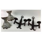 Cast Iron Clawfeet, Wrought Iron Wall Sconces