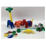 Tupperware Toy Animals. 1950s Plakies Toys, &