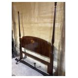 Mahogany Full sized headboard, frame