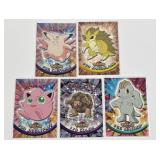 5 Vintage Pokemon Topps Cards