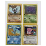 4 Vintage Pokemon First Edition Cards