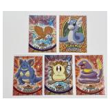 5 Vintage Pokemon Topps Cards