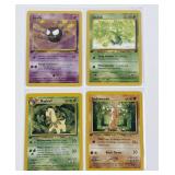 4 Vintage Pokemon First Edition Cards