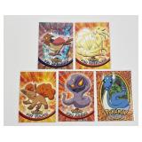5 Vintage Pokemon Topps Cards