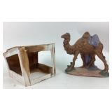 Atlantic Mold Nativity Stable, Signed Ceramic Came