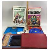 Board Games: Tension, Scrabble, Money Card