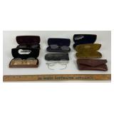 Eyeglasses, Cases, Various Makers