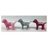 Victoria's Secret Pink Dog Plush Figurines
