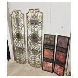 Decorative mirrored wall panels