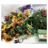 Artificial Sunflowers, Floral Supplies, Wreath