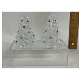 Lenox Crystal Christmas Tree Salt Pepper Set