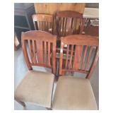 Wood Dining Chairs With Upholstered Seats