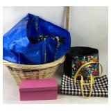 Vera Bradley Tote, Sequined Storage Bin, Shopping