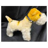 Steiff Fox Terrier Plush Toy With Collar